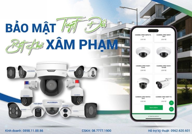 Camera Huviron đa dạng về giải pháp