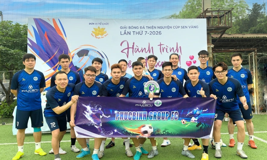 Đồng hành cùng Giải bóng đá thiện nguyện Cúp Sen Vàng lần thứ 7