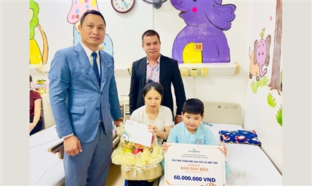 Huviron đồng hành cùng Phucbinh Donation: Tài trợ ca phẫu thuật tim của bé Đào Duy Bảo