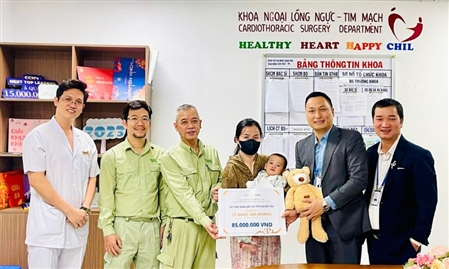 Huviron đồng hành cùng Phucbinh Donation: Tài trợ ca phẫu thuật tim của bé Lê Ngọc Gia Khang