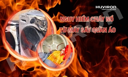 Tiềm ẩn nguy hiểm cháy nổ từ máy sấy quần áo