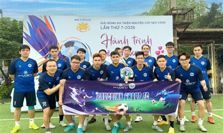 Đồng hành cùng Giải bóng đá thiện nguyện Cúp Sen Vàng lần thứ 7