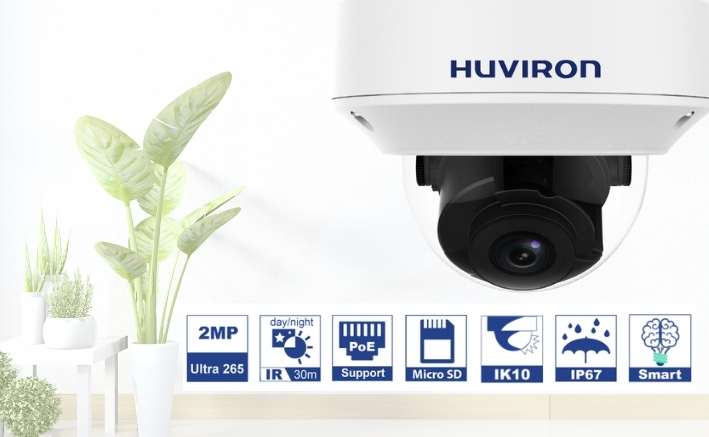 Camera Dome thường được sử dụng trong các văn phòng, khách sạn, phòng hội nghị