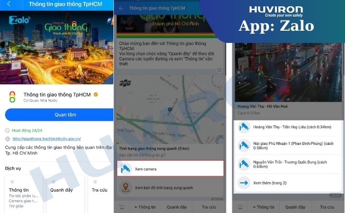 camera giao thông zalo