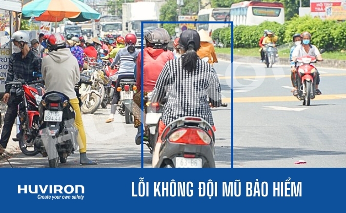 Lỗi không đội mũ bảo hiểm