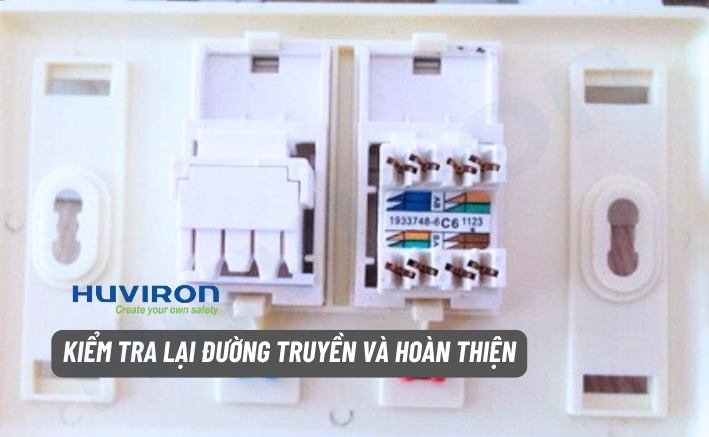 Hướng dẫn bấm dây mạng âm tường bước 5